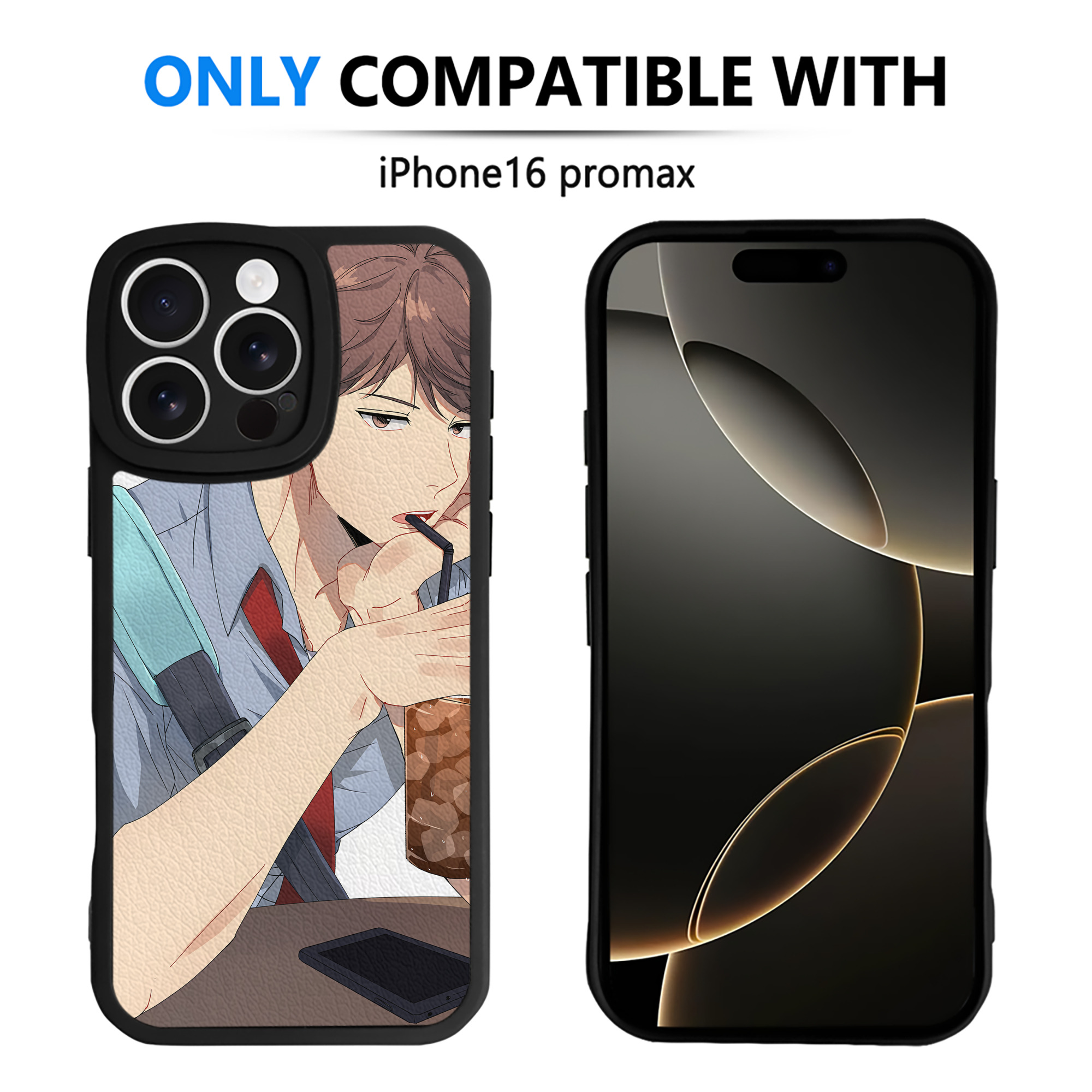 （画像用） ハイキュー!! Haikyu!! 【iPhone 16シリーズ対応】シリコンスマホケース（レザー調） 材質：シリコン